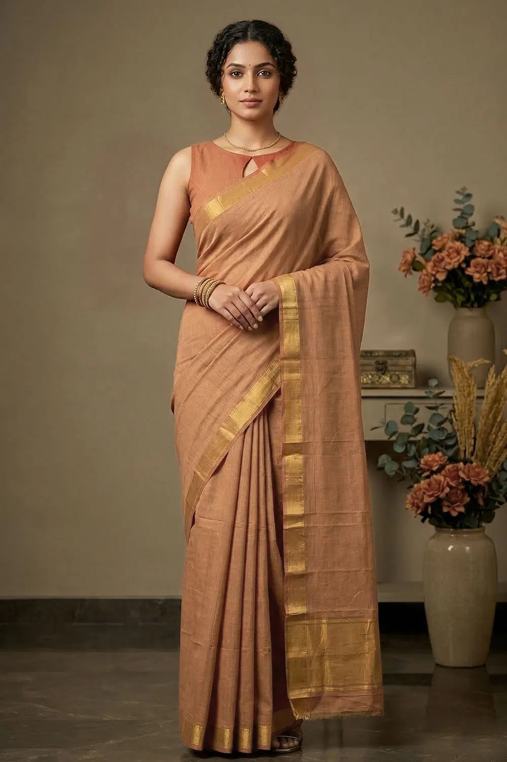 Mangalagiri Handloom Pure Cotton Saree
