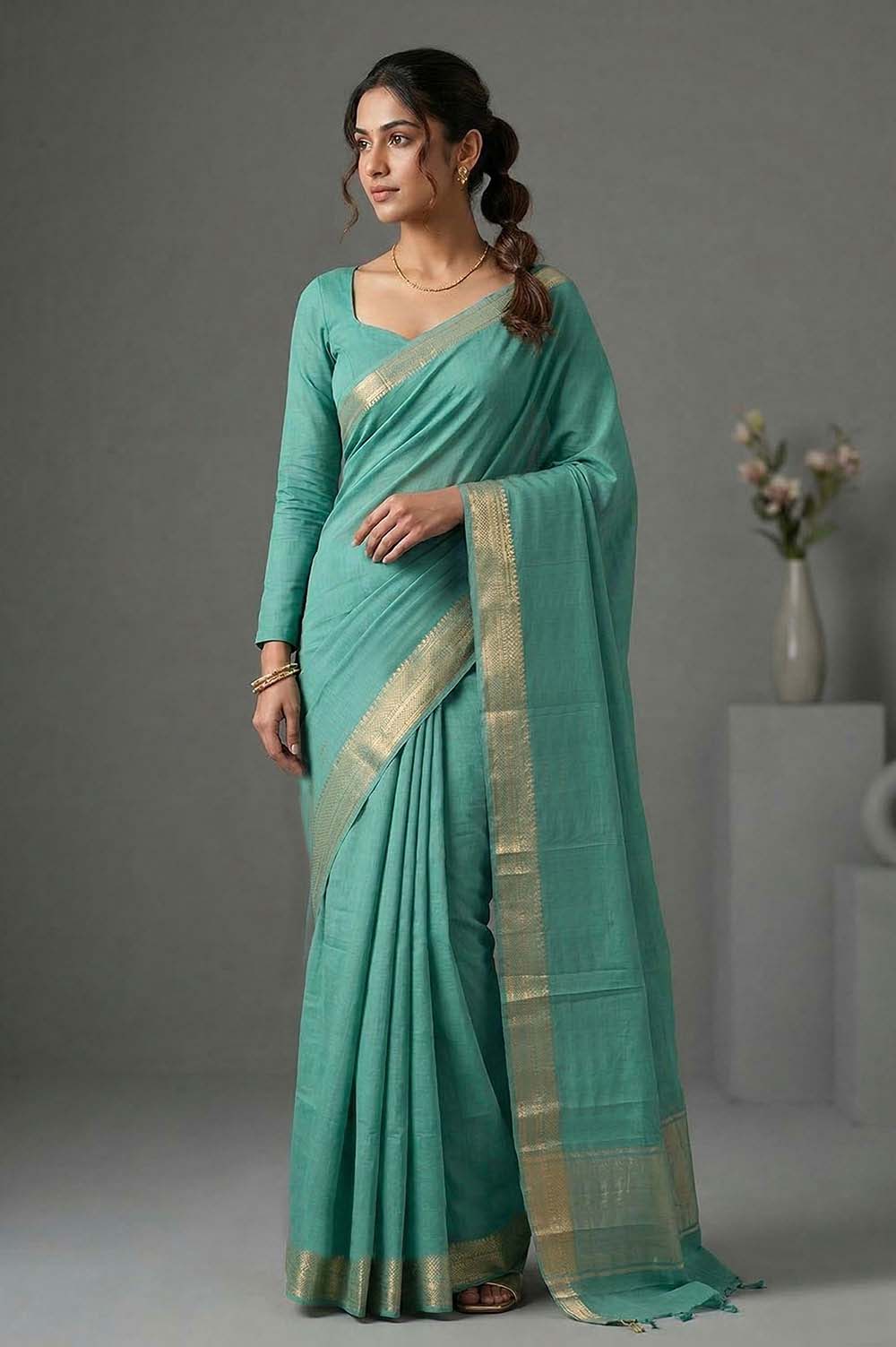 Mangalagiri Handloom Pure Cotton Saree