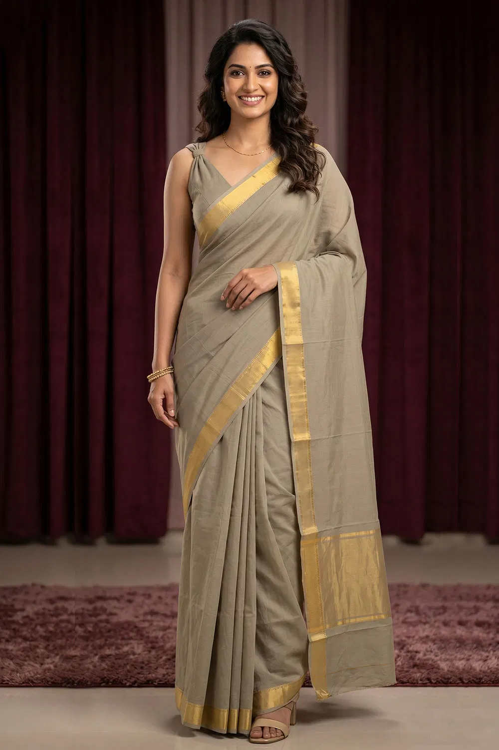 Mangalagiri Handloom Pure Cotton Saree