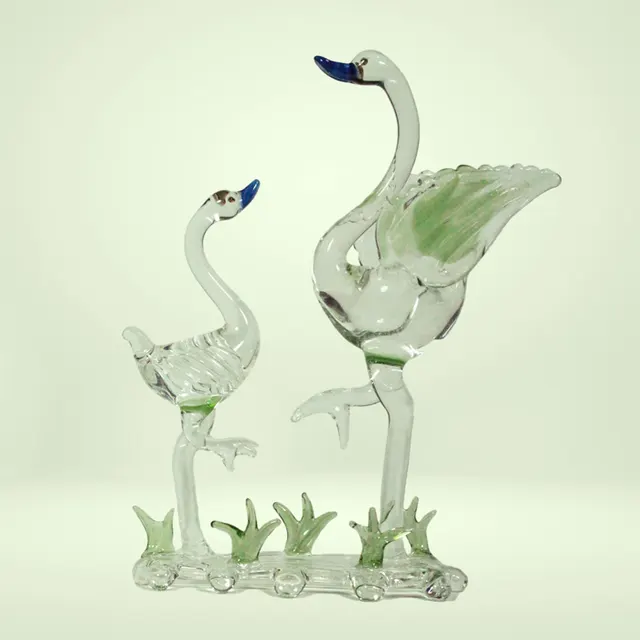 Firozabad Glass Craft Duck Family (8 Inches)