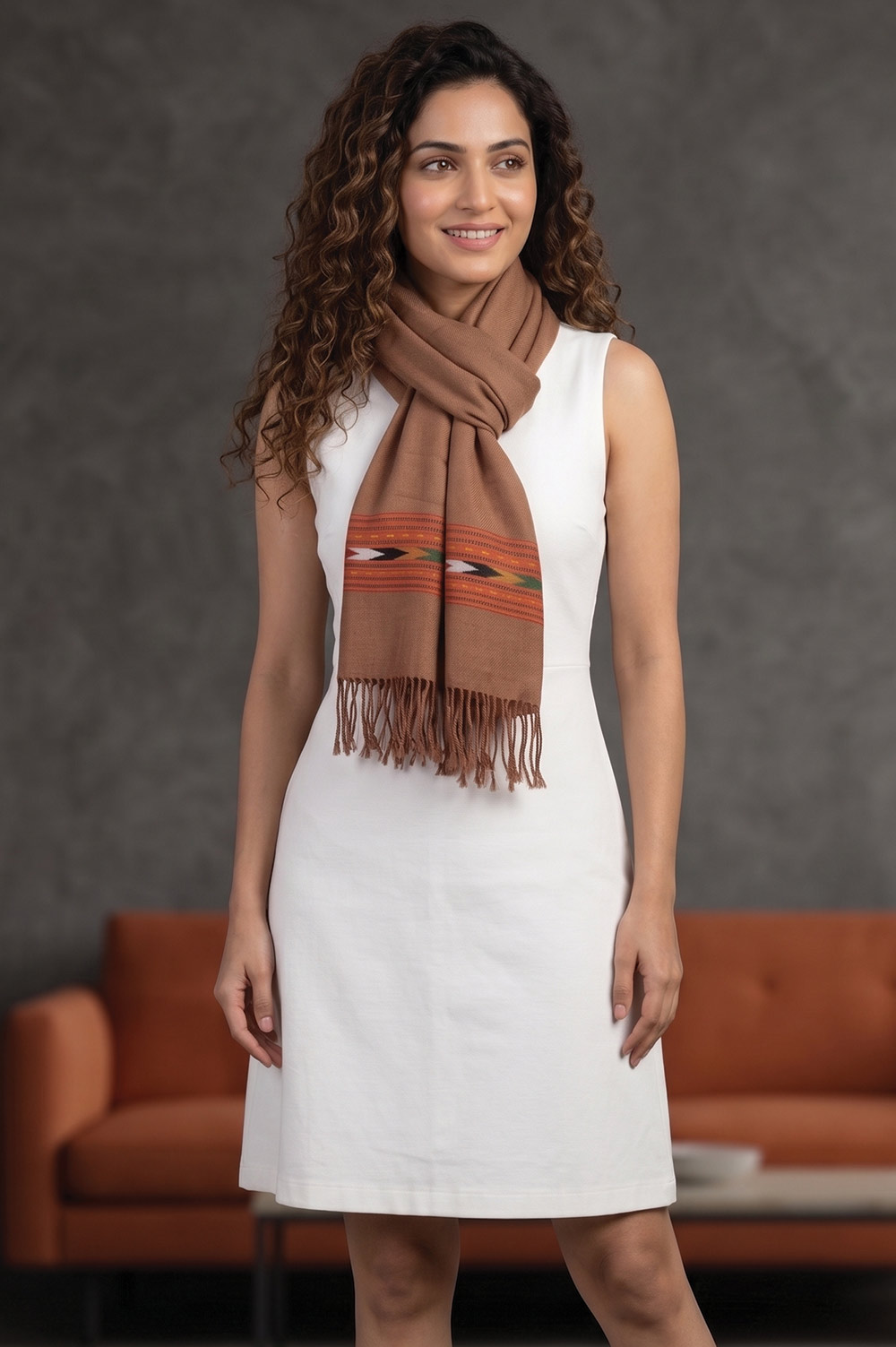 Kullu Pure Wool Handloom Muffler