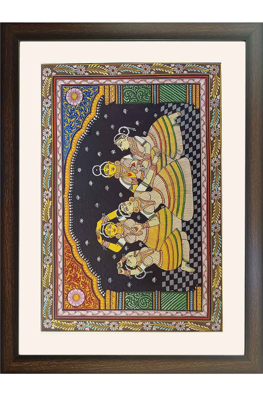Orissa Pattachitra - Mohiniyattam Dance Form (24*18 Inches)