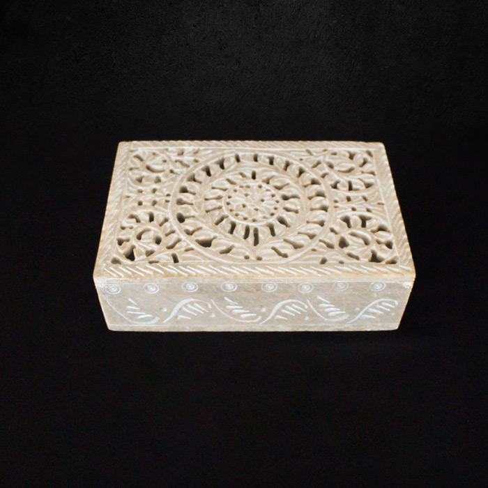 Varanasi Soft Stone Box (6x1.5 Inches)
