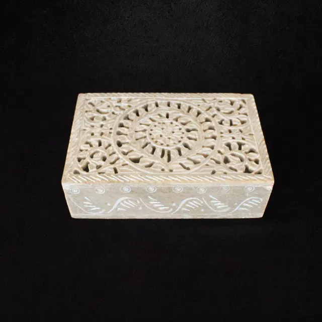 Varanasi Soft Stone Box (6x1.5 Inches)