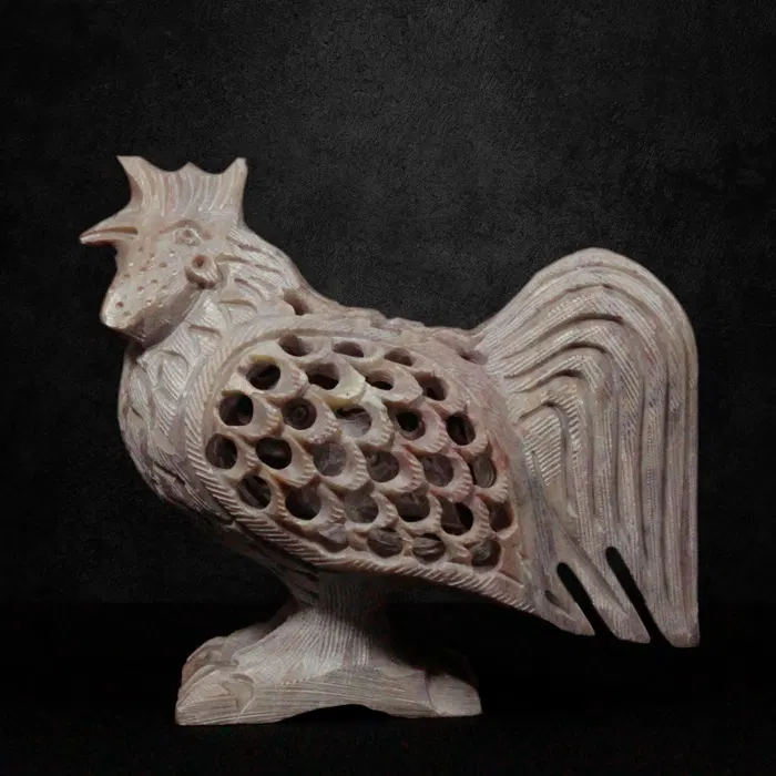 Varanasi Soft Stone Jali Cock (3 Inch)