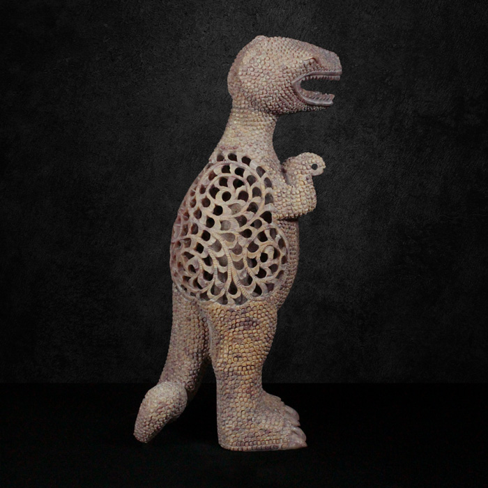 Varanasi Soft Stone Jali Dinosaur (8 Inches)