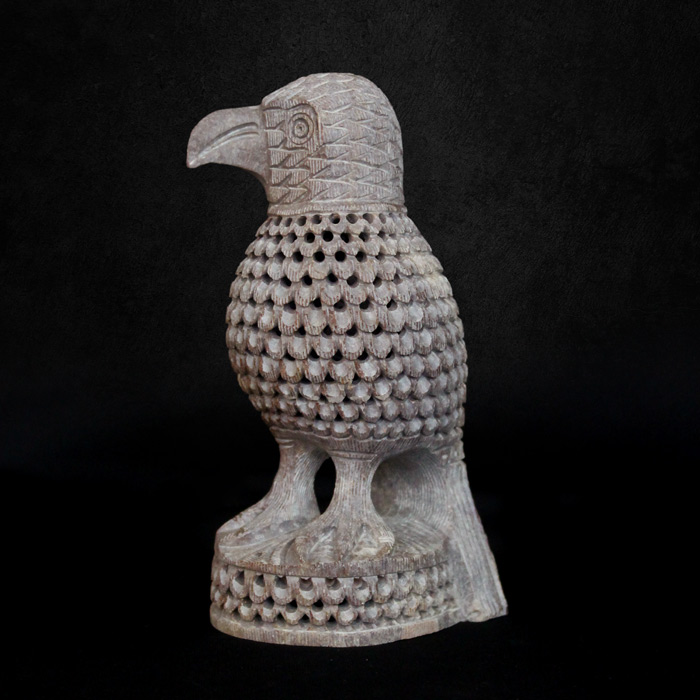 Varanasi Soft Stone Jali Under Cut Eagle (6 Inches)
