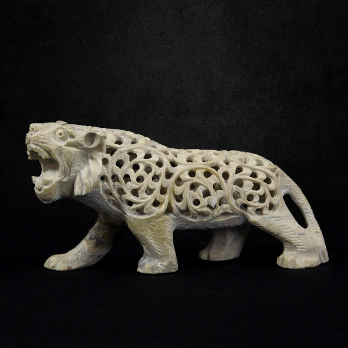 Varanasi Soft Stone Jali Tiger Murra Cut (5 Inches)