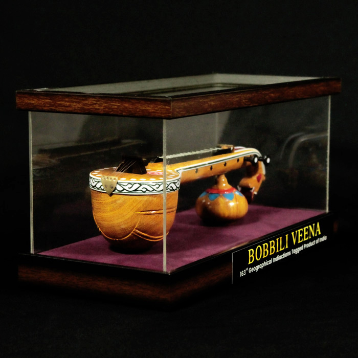 Bobbili Veena - 9 Inches (Acrylic Box)
