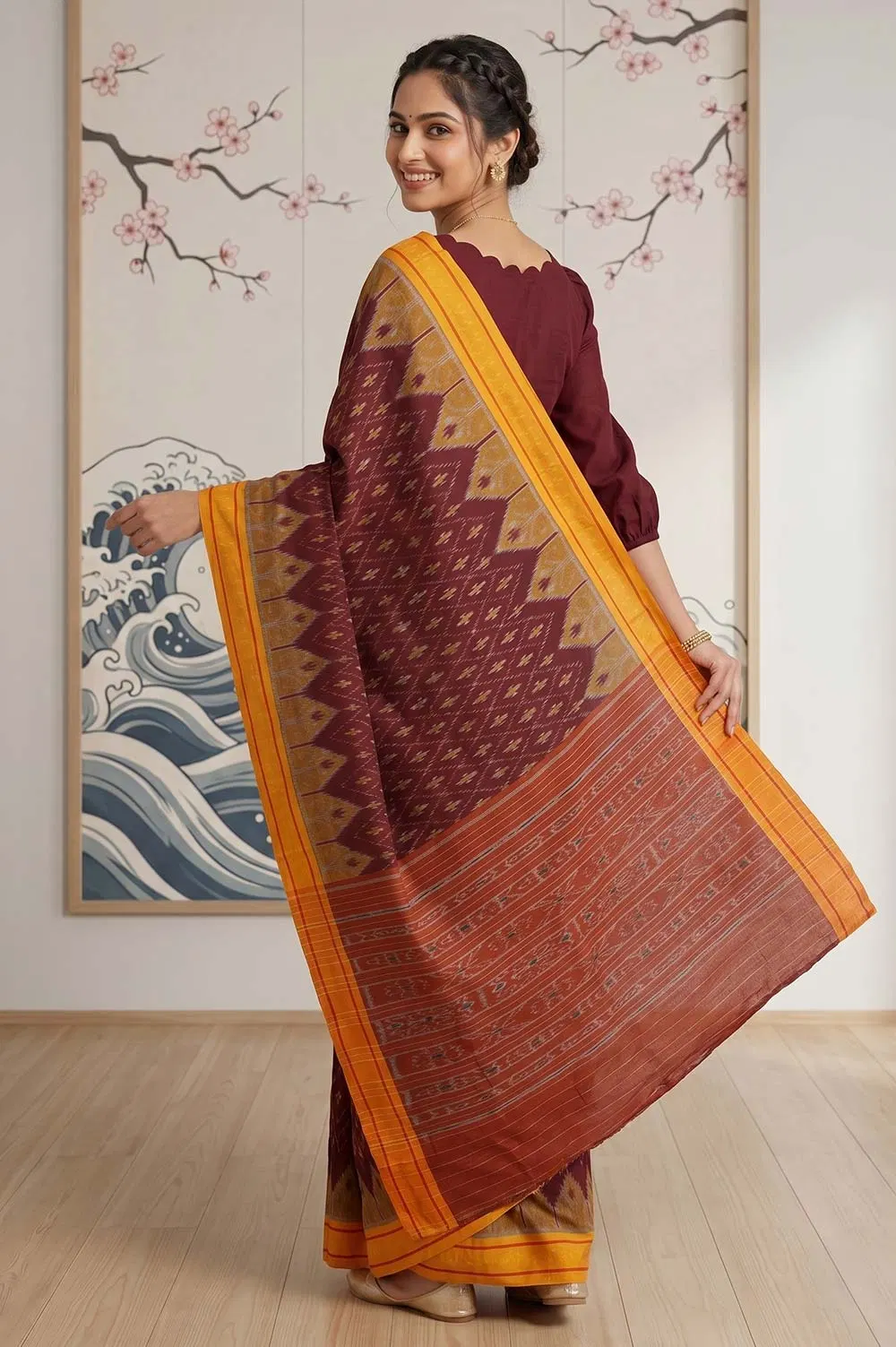 Orissa Ikat Deha Banda Cotton Saree