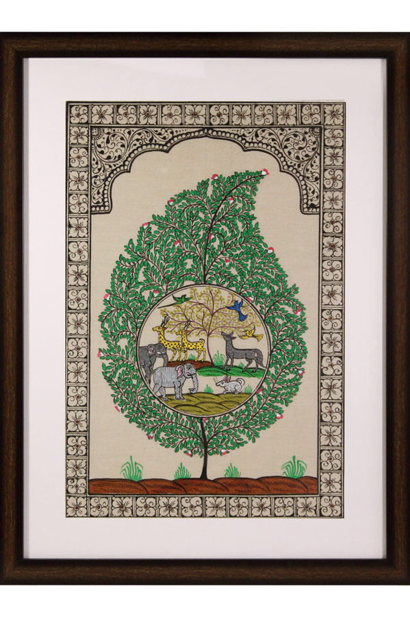 Orissa Pattachitra Tree of Life Painting (18*24)Inch