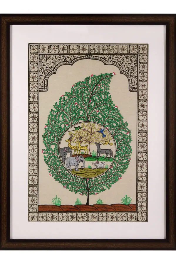 Orissa Pattachitra Tree of Life Painting (18*24)Inch