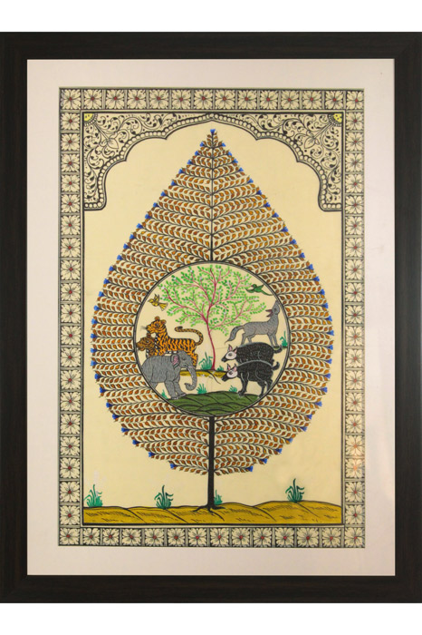 Tree of Life Orissa Pattachitra Decor Painting (17*23)Inch