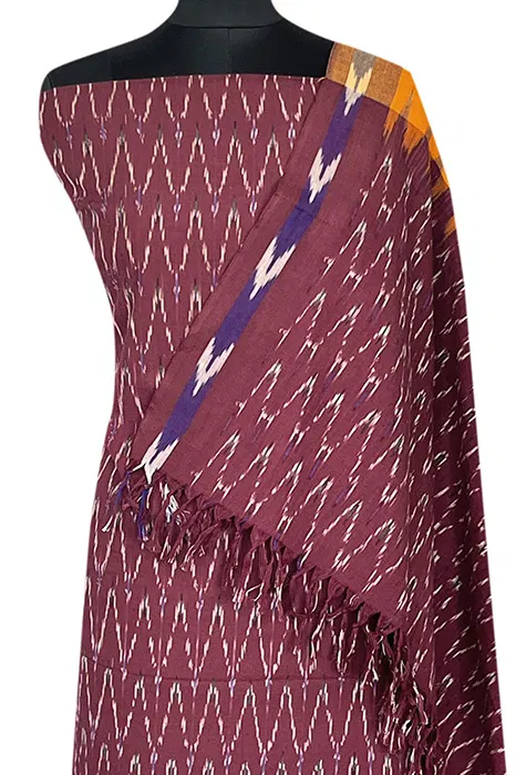 Pochampally Single Ikat Salwar Suit with Double Ikat Dupatta
