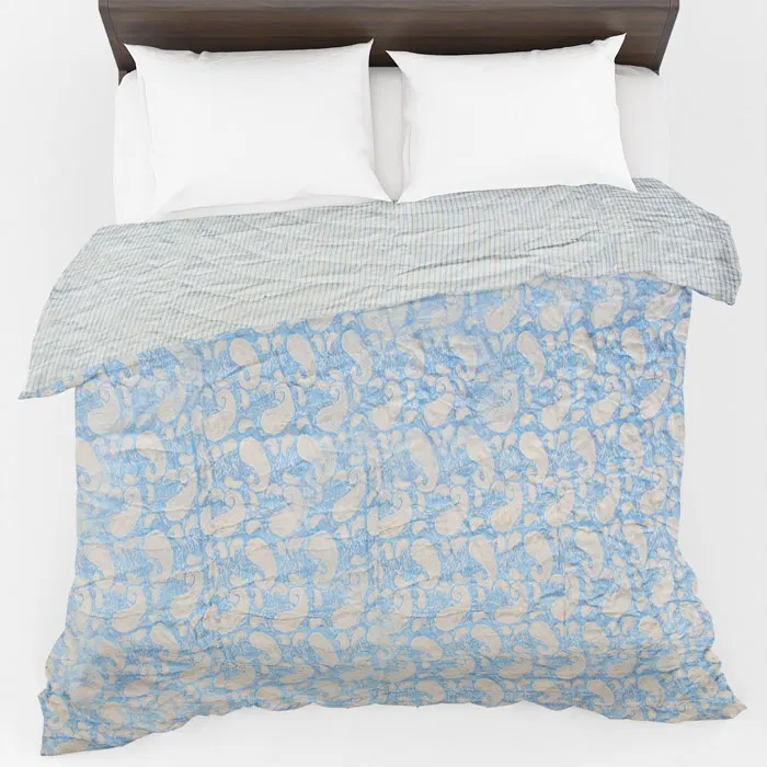 Sanganeri Hand Block Printed Comforter (9 x 7.5Ft)
