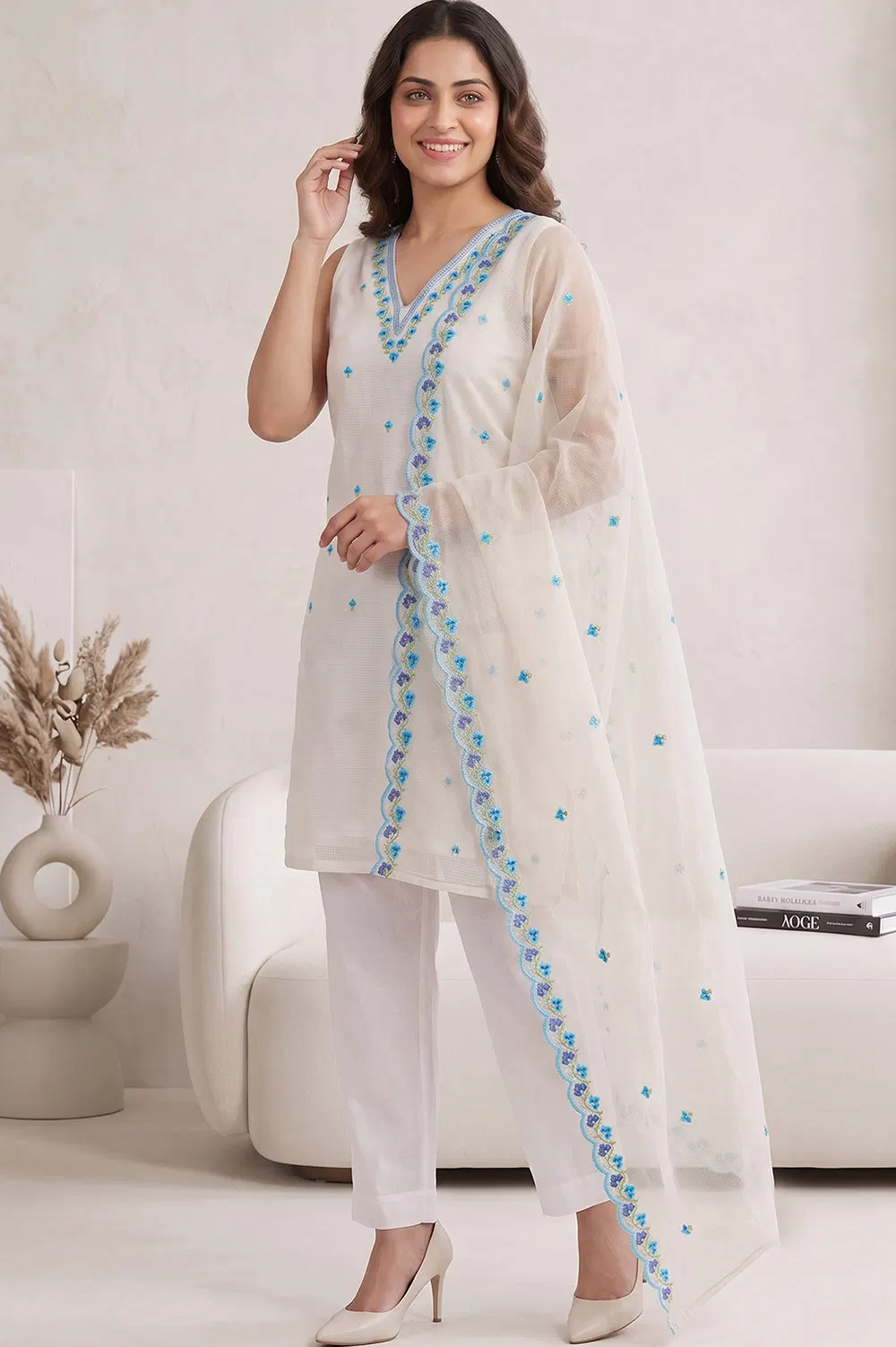 Kota Embroidery work Salwar Suit Set (3pcs)
