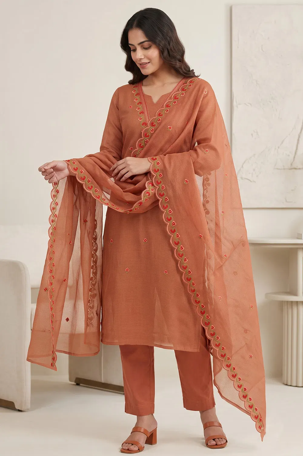 Kota Embroidery Work Salwar Suit Set (3pcs)