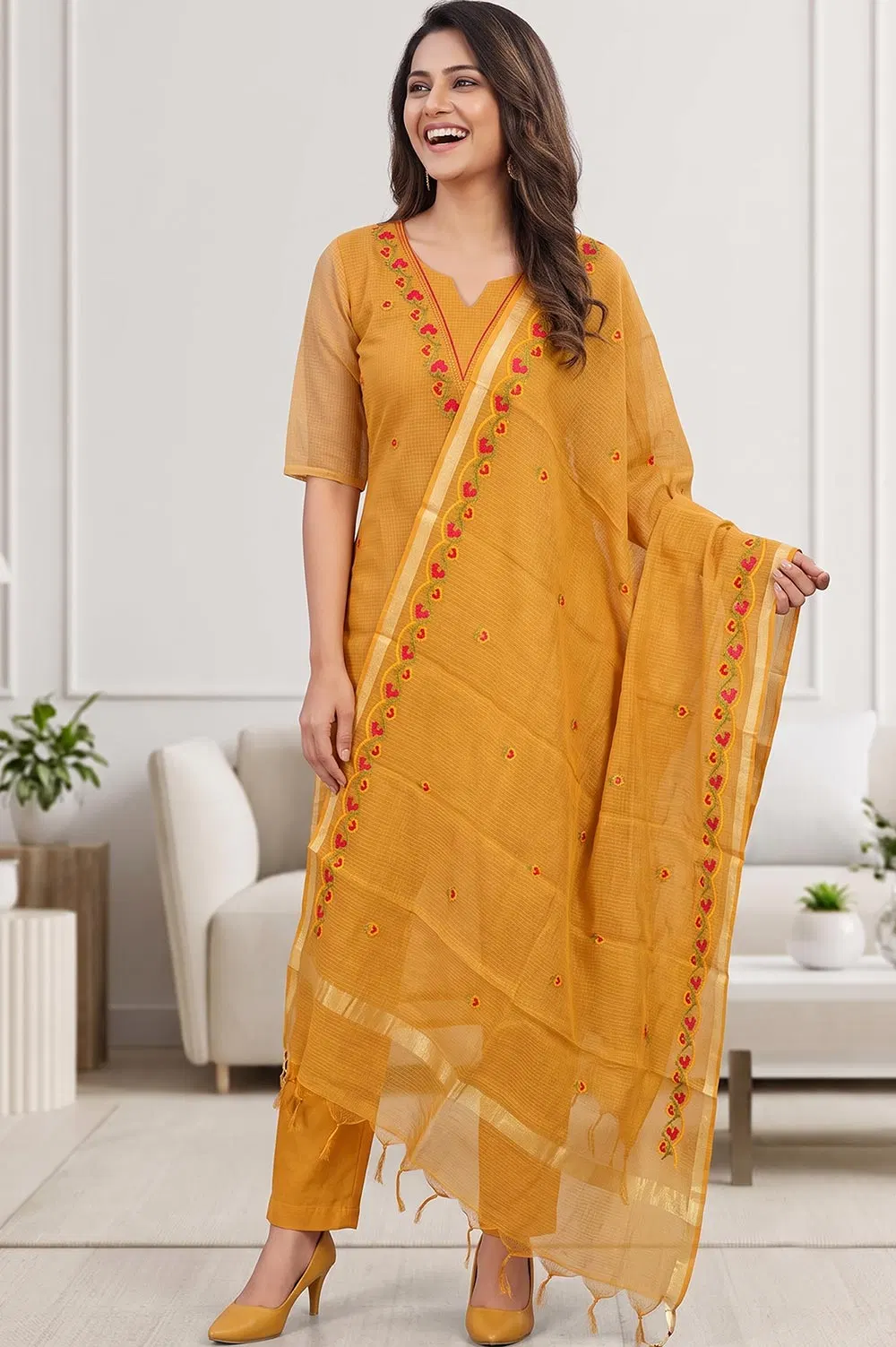 Kota Embroidery work Salwar Suit Set (3pcs)