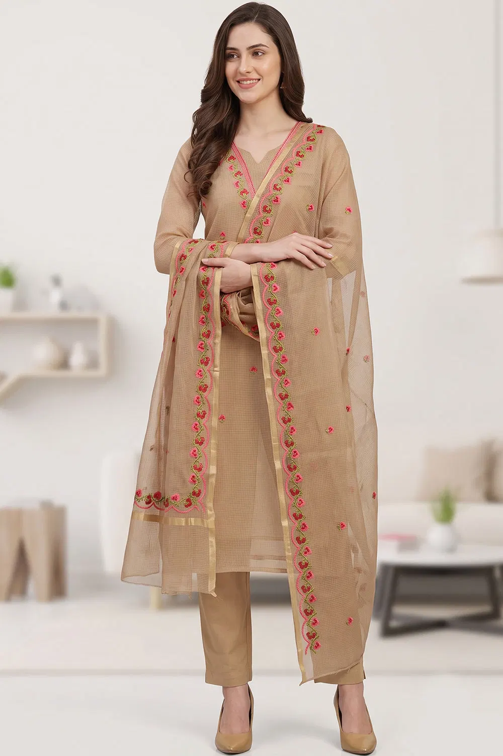 Kota Embroidery work Salwar Suit Set (3pcs)