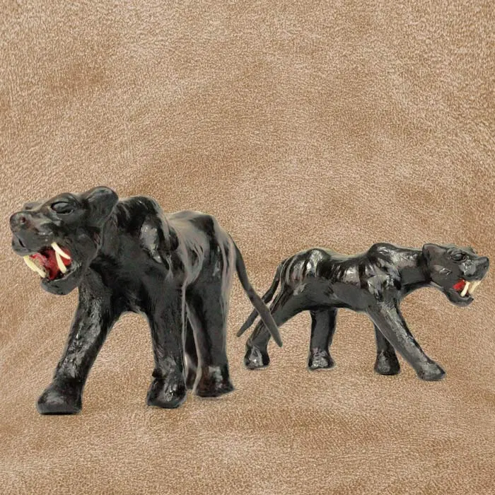 Indore Leather Toys Jaguar (9x4 Inch) - Pair