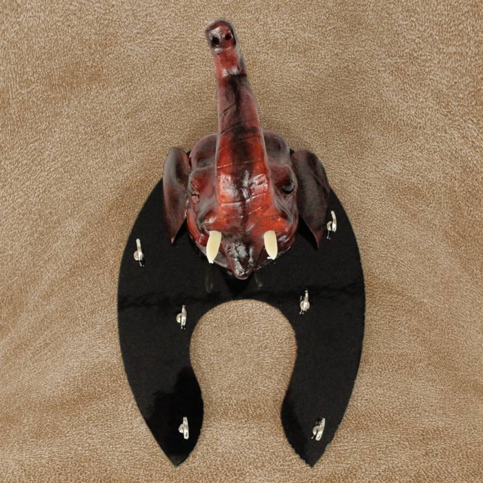 Indore Leather Craft Elephant Key Hanger