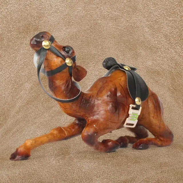 Indore Leather Toys Camel Sitting (14x7 Inch) - Single