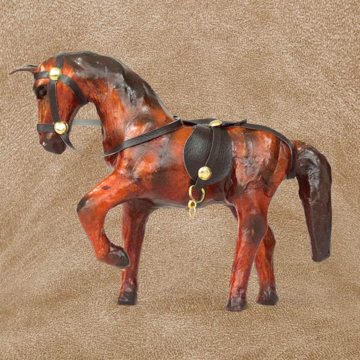 Indore Leather Toys Horse Marching (12 Inch) - Single