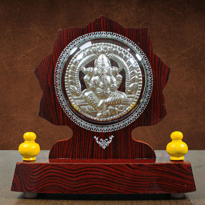 Thanjavur Art Plate Ganesha Star (Memento) - 3.5 Inch Dia