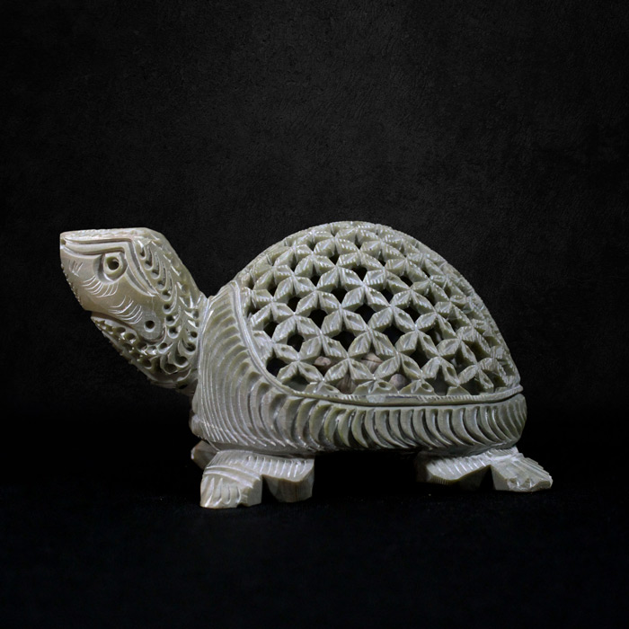 Varanasi Soft Stone Jali Box Under Cut (5.5 Inches)