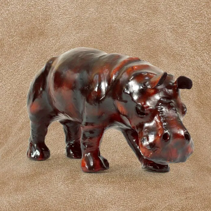 Indore Leather Toys Hippo Walking (12x7 Inch) - Single