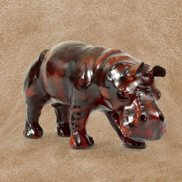 Indore Leather Toys Hippo Walking (12x7 Inch) - Single