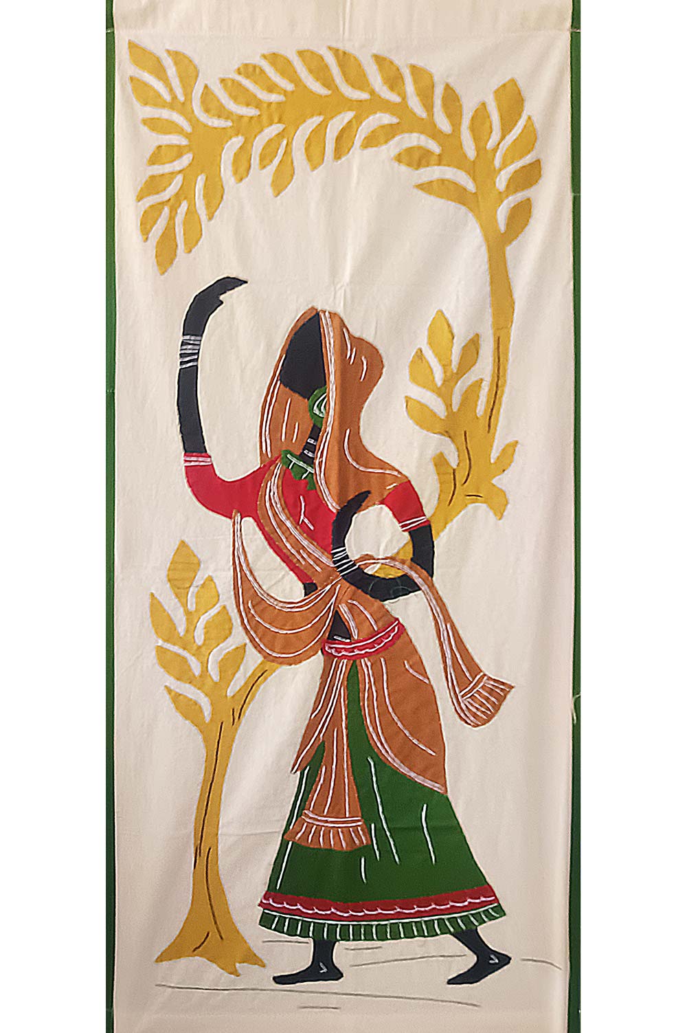 Pipli Applique Work Radha Theme (1.3x2.9) feet