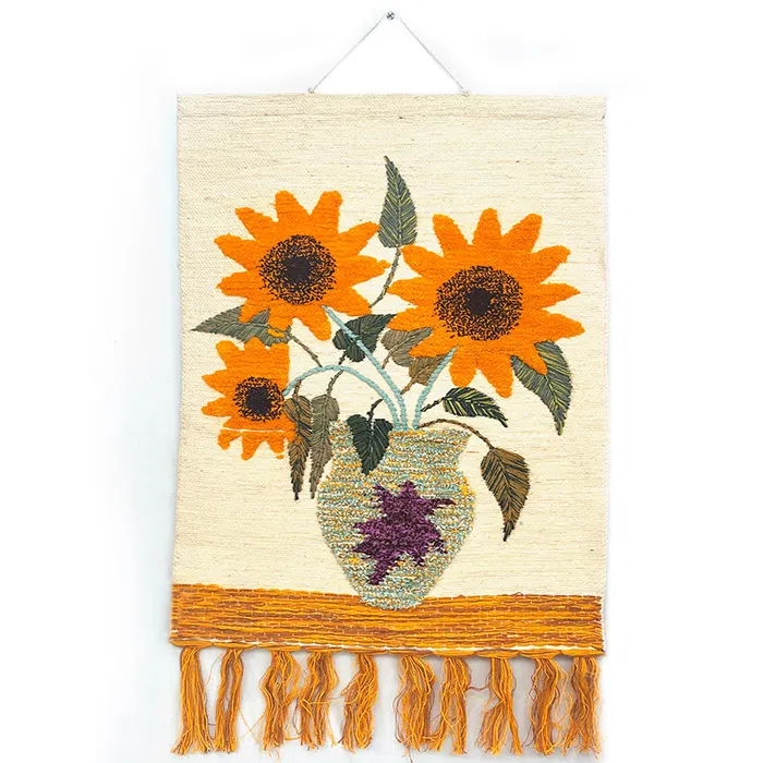 Sunflower Ghazipur Jute Handmade Wall Hanging (30*38) Inches