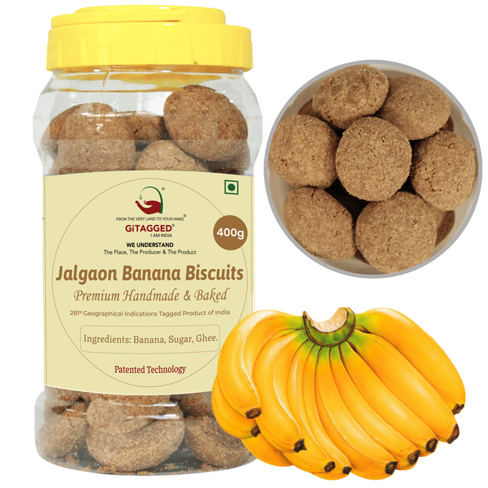 Jalgaon Banana Biscuits - 400gms (Process PATENTED)