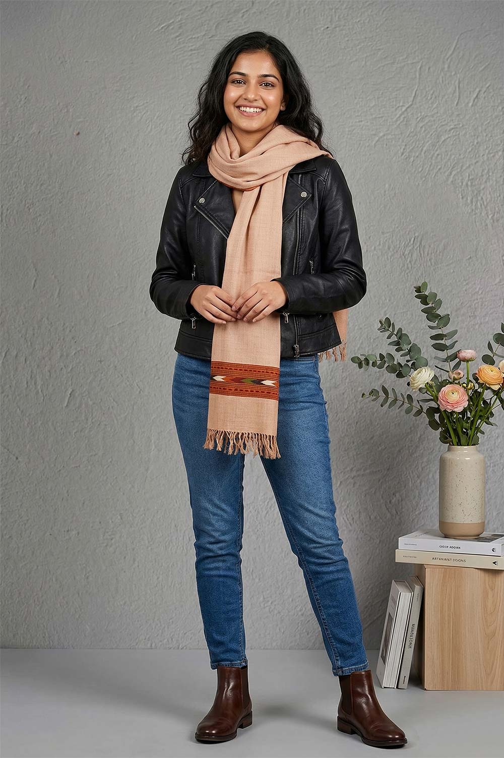 Kullu Pure Wool Handloom Muffler