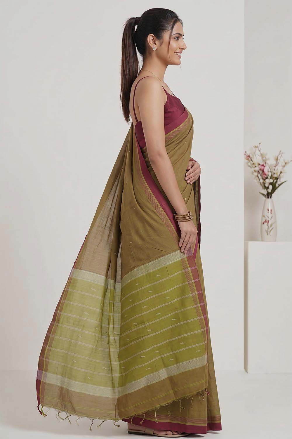 Udupi Handloom Cotton Saree