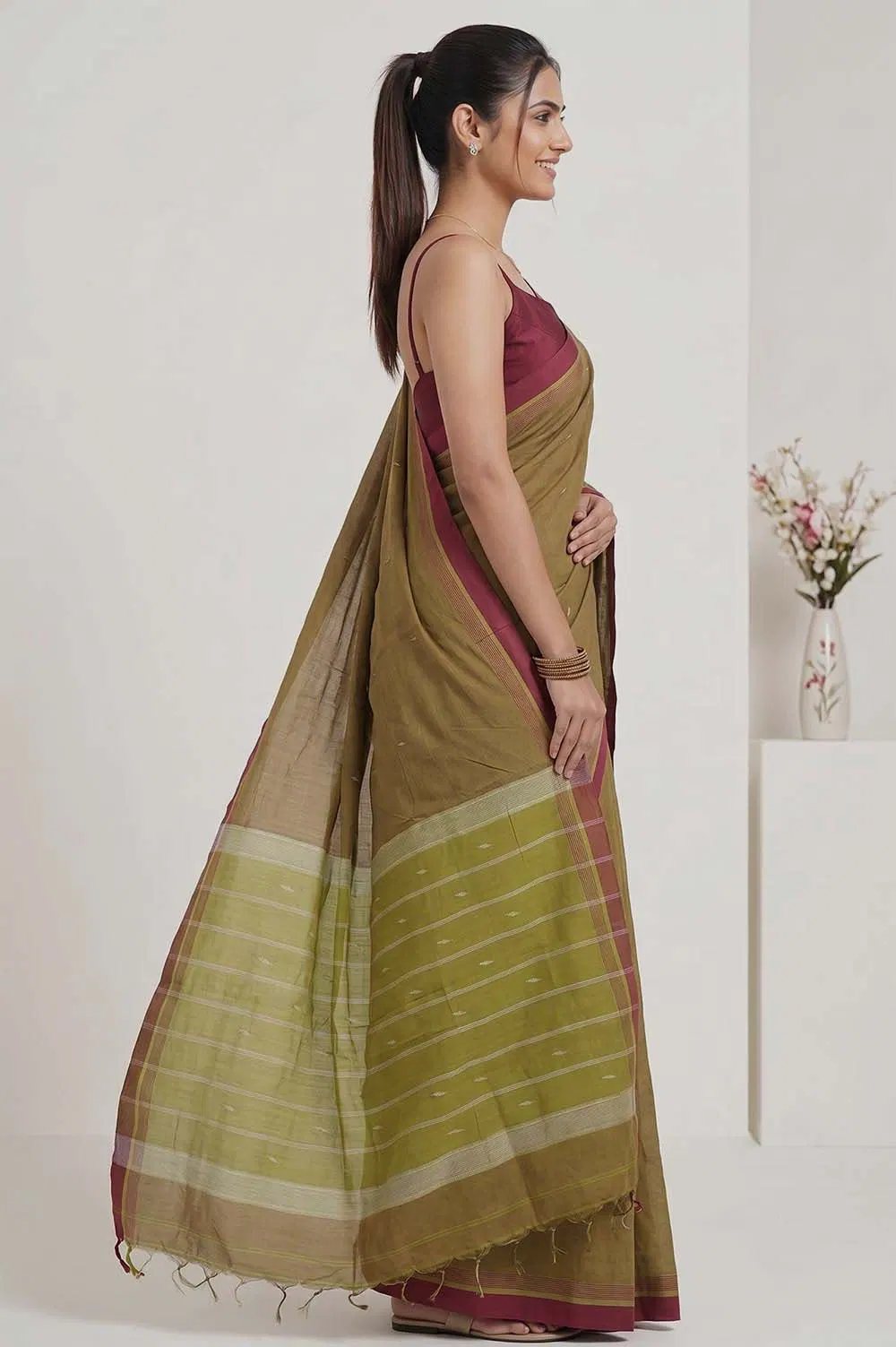 Udupi Handloom Cotton Saree