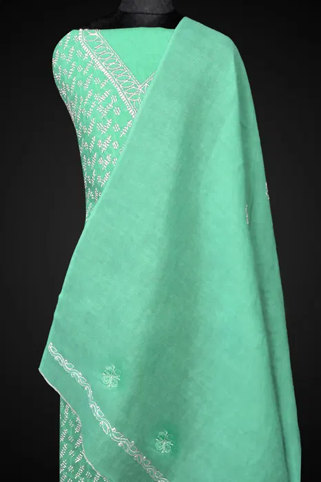 Lucknow Chikankari Hand Embroidered Salwar Suit Set
