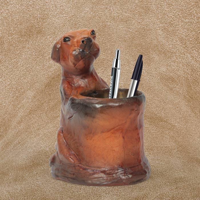 Indore Leather Craft Puppy Pen Stand
