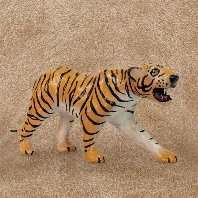 Indore Leather Toys Tiger (14x7 Inch) - Single