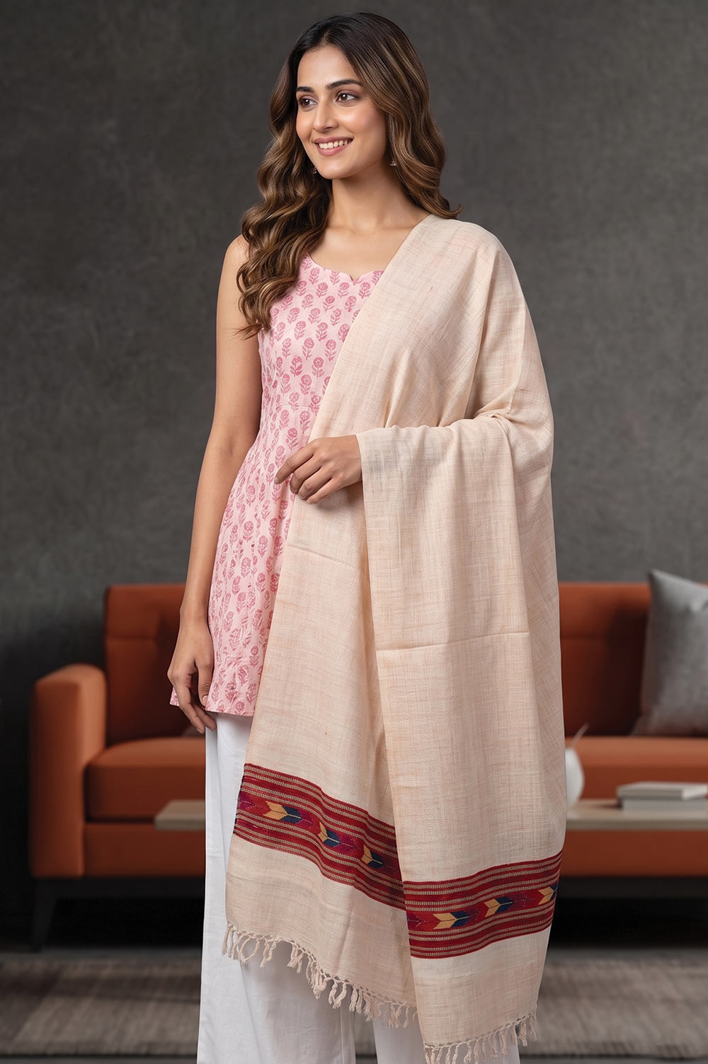 Kullu Pure Wool Handloom Stole