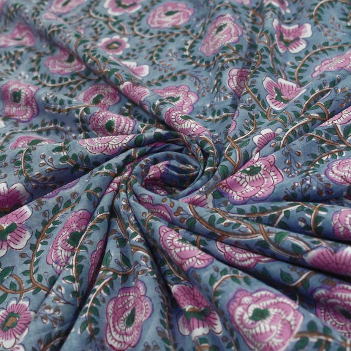 Sanganeri HandBlock Print Running Material (In Mtr)