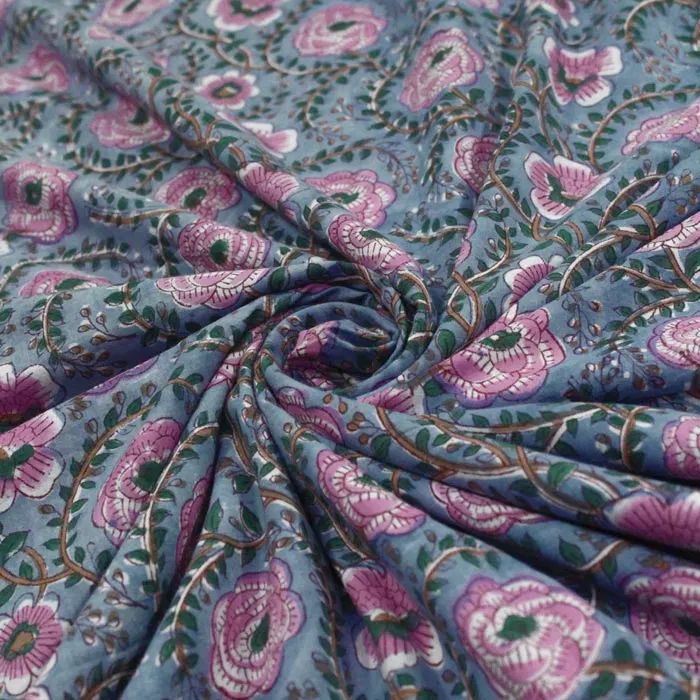 Sanganeri HandBlock Print Running Material (In Mtr)