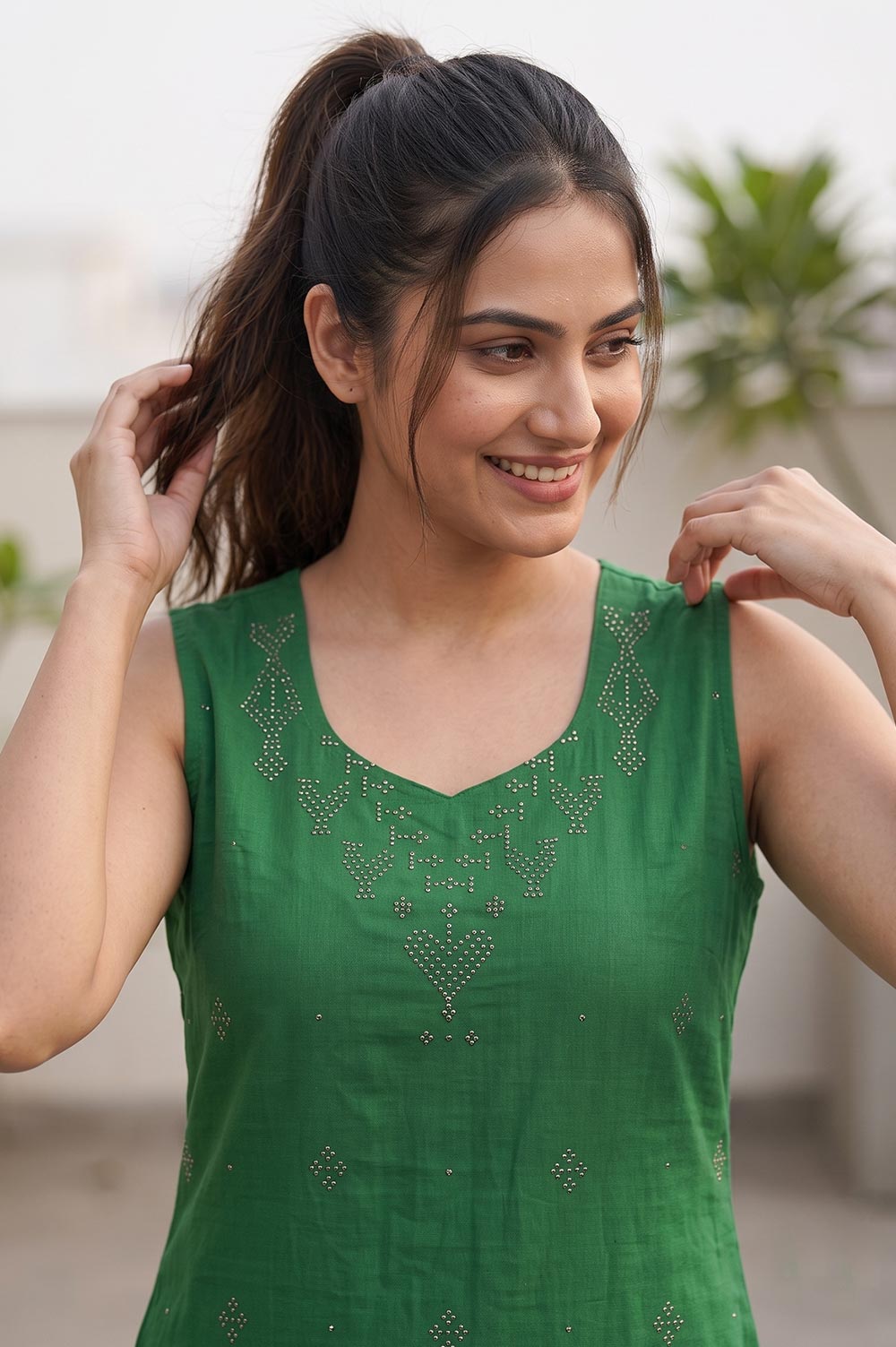 Tangaliya Cotton Kurti Dress Material