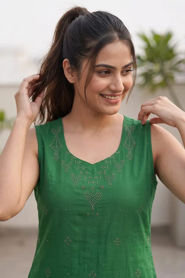 Tangaliya Cotton Kurti Dress Material