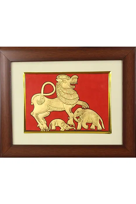 Gaja Shima Mysore Painting (22KT Gold Leaf) 9x12 Inches