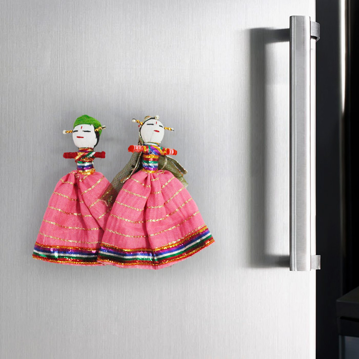Rajasthan Khatputli Magnets Pair (5 Inches)