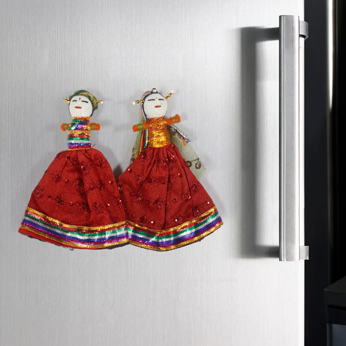 Rajasthan Khatputli Magnets Pair (5 Inches)
