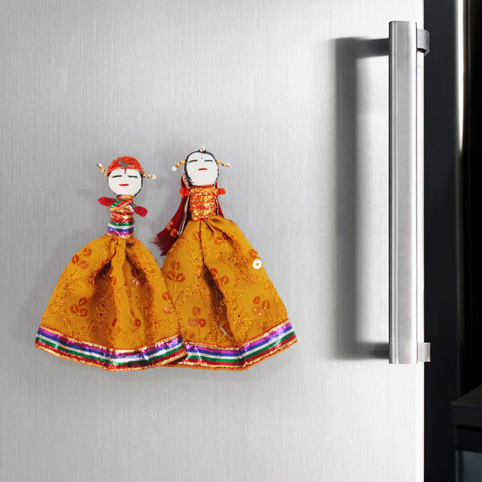 Rajasthan Khatputli Magnets Pair (5 Inches)