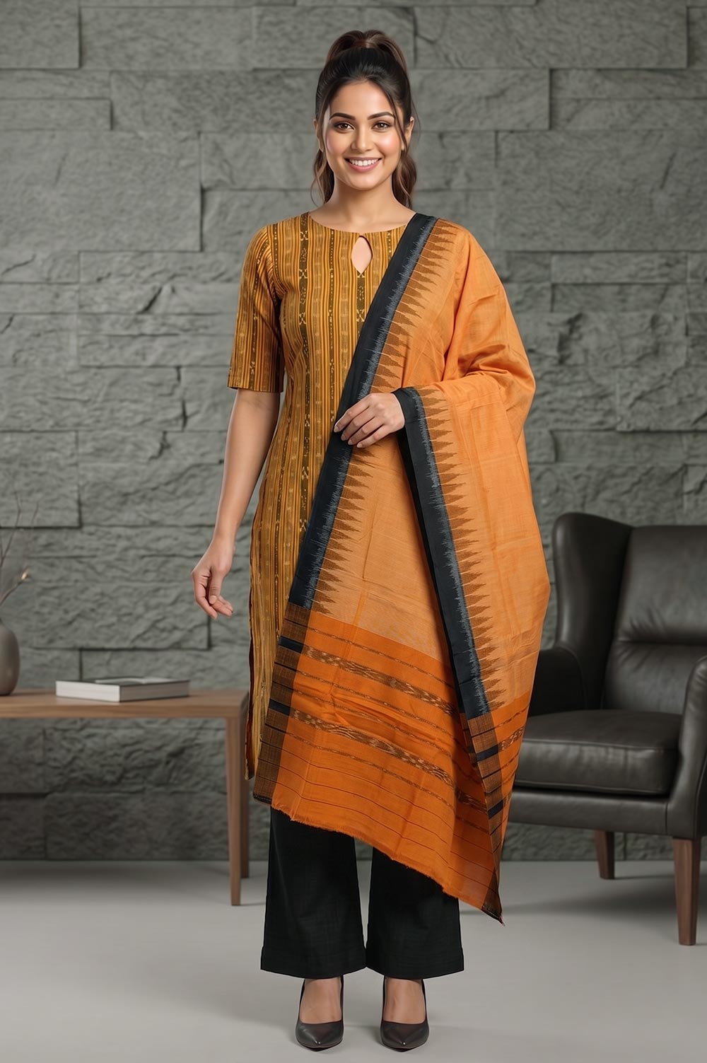 Orissa Ikat Salwar Suit Set (3pcs)